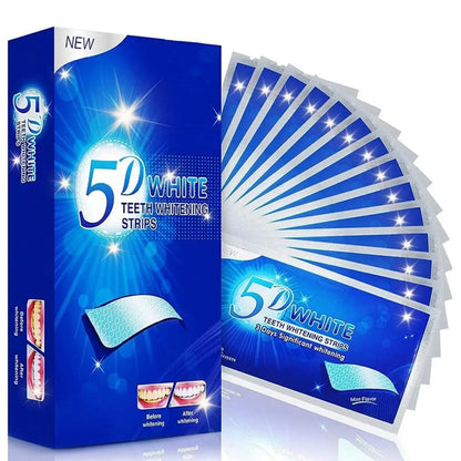 5D Professional Teeth Whitening Strips - Sensitive Formula