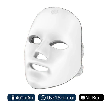 Claude 7 Colors Photon Facial LED Mask, Anti-Wrinkle Rejuvenation Skin Care LED Face Mask Beauty SPA